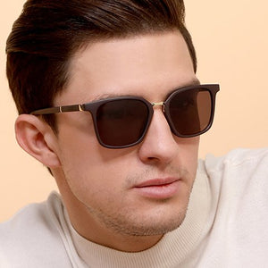 Gold Wayfarer Full Rim Unisex Sunglasses by Vincent Chase Polarized-130845