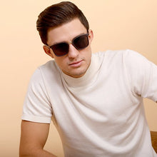 Load image into Gallery viewer, Gold Wayfarer Full Rim Unisex Sunglasses by Vincent Chase Polarized-130845