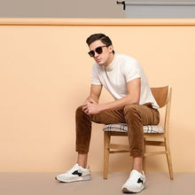 Load image into Gallery viewer, Gold Wayfarer Full Rim Unisex Sunglasses by Vincent Chase Polarized-130845