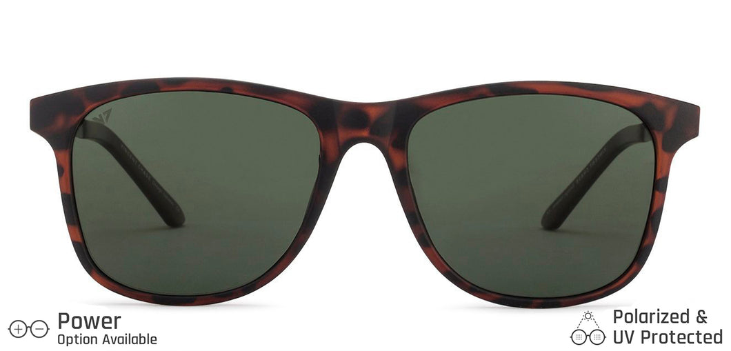 Brown Wayfarer Full Rim Unisex Sunglasses by Vincent Chase Polarized-130847