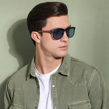 Load image into Gallery viewer, Black Wayfarer Full Rim Unisex Sunglasses by Vincent Chase Polarized-130848
