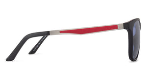 Black Wayfarer Full Rim Unisex Sunglasses by Vincent Chase Polarized-130848