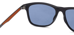 Black Wayfarer Full Rim Unisex Sunglasses by Vincent Chase Polarized-130848