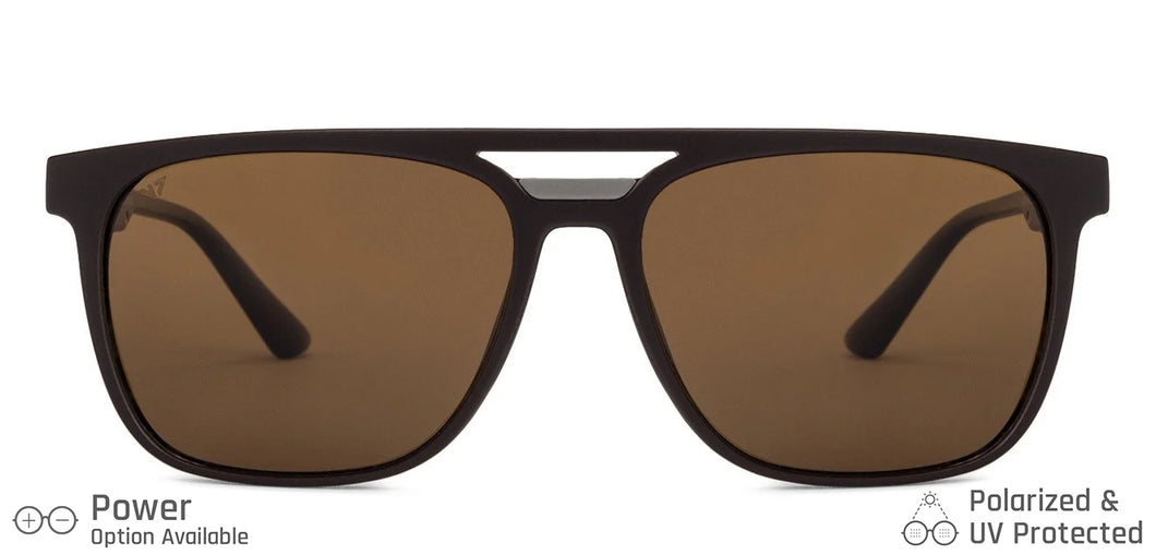 Brown Wayfarer Full Rim Unisex Sunglasses by Vincent Chase Polarized-135881