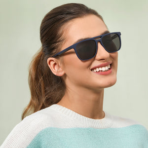 Blue Wayfarer Full Rim Unisex Sunglasses by Vincent Chase Polarized-135882