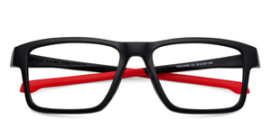 Black Rectangle Full Rim Unisex Eyeglasses by Lenskart Air Online-132400