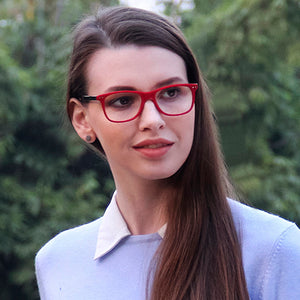 Red Wayfarer Full Rim Unisex Eyeglasses by Vincent Chase Online-124629