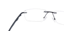 Load image into Gallery viewer, Grey Rectangle Rimless Wide Unisex Eyeglasses by Lenskart Air-134718