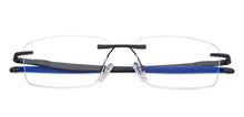 Load image into Gallery viewer, Grey Rectangle Rimless Wide Unisex Eyeglasses by Lenskart Air-134718