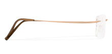 Load image into Gallery viewer, Gold Rectangle Rimless Unisex Eyeglasses by Vincent Chase Online-110319