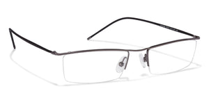 Grey Rectangle Half Rim Unisex Eyeglasses by Lenskart Air Online-87539