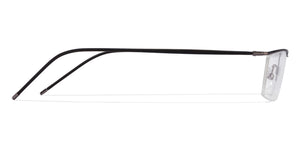 Grey Rectangle Half Rim Unisex Eyeglasses by Lenskart Air Online-87539