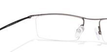 Load image into Gallery viewer, Grey Rectangle Half Rim Unisex Eyeglasses by Lenskart Air Online-87539