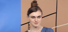 Load image into Gallery viewer, Blue Rectangle Half Rim Unisex Eyeglasses by Lenskart Air Online-87540
