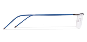 Blue Rectangle Half Rim Unisex Eyeglasses by Lenskart Air Online-87540