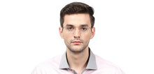 Load image into Gallery viewer, Gold Rectangle Half Rim Unisex Eyeglasses by Lenskart Air Online-120112