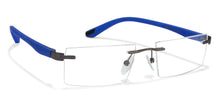 Load image into Gallery viewer, Grey Rectangle Rimless Unisex Eyeglasses by Lenskart Air Online-122930