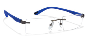 Grey Rectangle Rimless Unisex Eyeglasses by Lenskart Air Online-122930