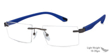 Load image into Gallery viewer, Grey Rectangle Rimless Unisex Eyeglasses by Lenskart Air Online-122930