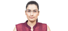 Load image into Gallery viewer, Black Rectangle Rimless Unisex Eyeglasses by Lenskart Air Online-96833