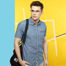 Load image into Gallery viewer, Black Rectangle Rimless Unisex Eyeglasses by Lenskart Air Online-96833