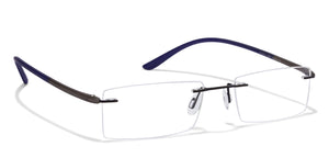 Black Rectangle Rimless Unisex Eyeglasses by Lenskart Air Online-96833