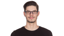 Load image into Gallery viewer, Black Rectangle Full Rim Unisex Eyeglasses by Lenskart Air Online-117297