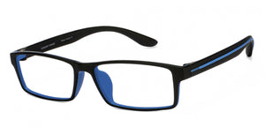 Black Rectangle Full Rim Unisex Eyeglasses by Lenskart Air Online-117297