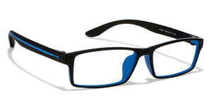 Black Rectangle Full Rim Unisex Eyeglasses by Lenskart Air Online-117297