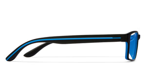 Black Rectangle Full Rim Unisex Eyeglasses by Lenskart Air Online-117297