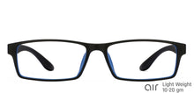 Load image into Gallery viewer, Black Rectangle Full Rim Unisex Eyeglasses by Lenskart Air Online-117297