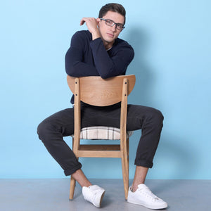 Black Rectangle Full Rim Unisex Eyeglasses by Lenskart Air Online-129462