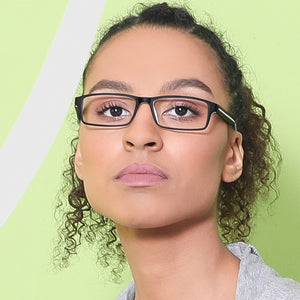 Black Rectangle Full Rim Unisex Eyeglasses by Lenskart Air Online-129462