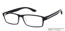 Load image into Gallery viewer, Black Rectangle Full Rim Unisex Eyeglasses by Lenskart Air Online-129462