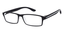 Load image into Gallery viewer, Black Rectangle Full Rim Unisex Eyeglasses by Lenskart Air Online-129462