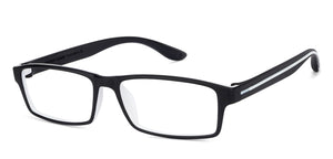 Black Rectangle Full Rim Unisex Eyeglasses by Lenskart Air Online-129462