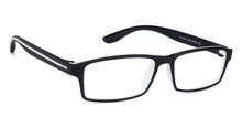 Load image into Gallery viewer, Black Rectangle Full Rim Unisex Eyeglasses by Lenskart Air Online-129462
