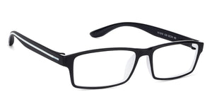 Black Rectangle Full Rim Unisex Eyeglasses by Lenskart Air Online-129462