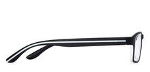 Load image into Gallery viewer, Black Rectangle Full Rim Unisex Eyeglasses by Lenskart Air Online-129462