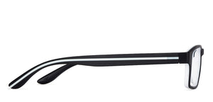Black Rectangle Full Rim Unisex Eyeglasses by Lenskart Air Online-129462