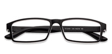 Load image into Gallery viewer, Black Rectangle Full Rim Unisex Eyeglasses by Lenskart Air Online-129462