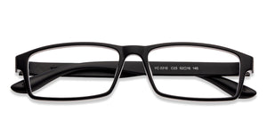 Black Rectangle Full Rim Unisex Eyeglasses by Lenskart Air Online-129462