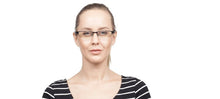 Load image into Gallery viewer, Black Rectangle Half Rim Unisex Eyeglasses by Lenskart Air Online-97633