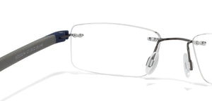 Grey Rectangle Rimless Unisex Eyeglasses by Lenskart Air Online-108855