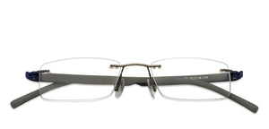 Grey Rectangle Rimless Unisex Eyeglasses by Lenskart Air Online-108855