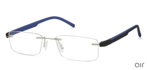 Grey Rectangle Rimless Unisex Eyeglasses by Lenskart Air Online-108855