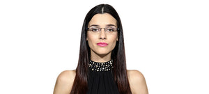 Silver Rectangle Rimless Unisex Eyeglasses by Lenskart Air Online-108854