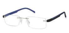 Load image into Gallery viewer, Silver Rectangle Rimless Unisex Eyeglasses by Lenskart Air Online-108854