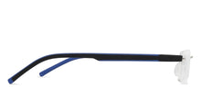 Load image into Gallery viewer, Silver Rectangle Rimless Unisex Eyeglasses by Lenskart Air Online-108854
