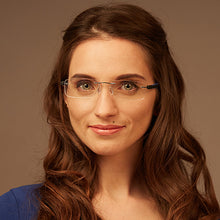 Load image into Gallery viewer, Silver Rectangle Rimless Unisex Eyeglasses by Lenskart Air Online-108854